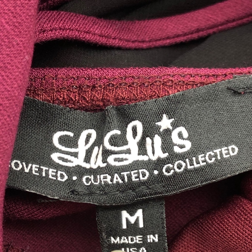 Lulus Forever Fierce Bodycon dress in burgundy - Picture 6 of 8
